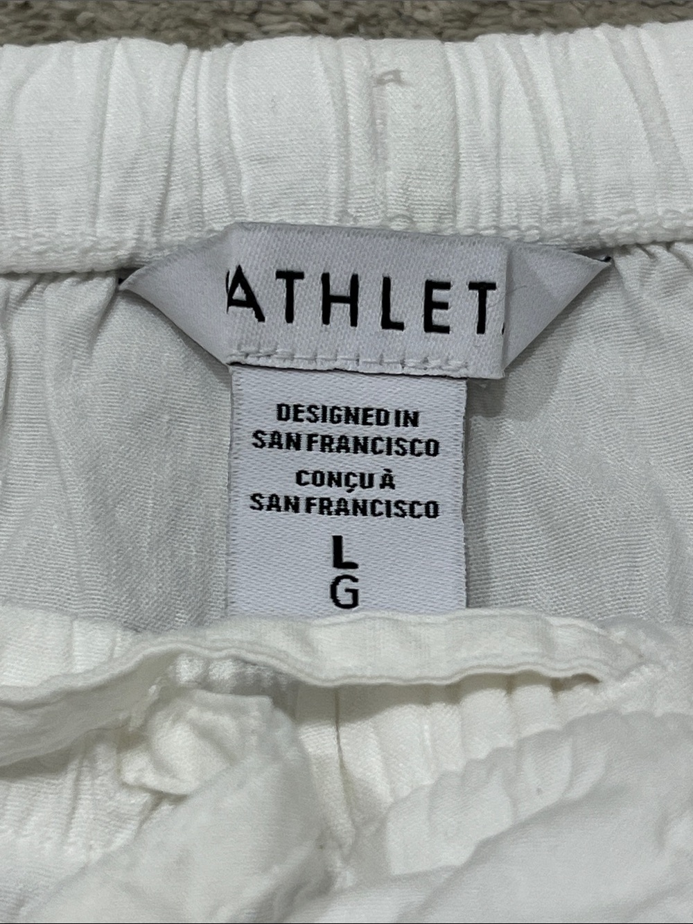Athleta Paradise Bermuda Shorts in crisp white. Sz L. 7 inch inseam. - Picture 6 of 12